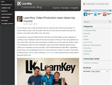 Tablet Screenshot of blog.learnkey.com